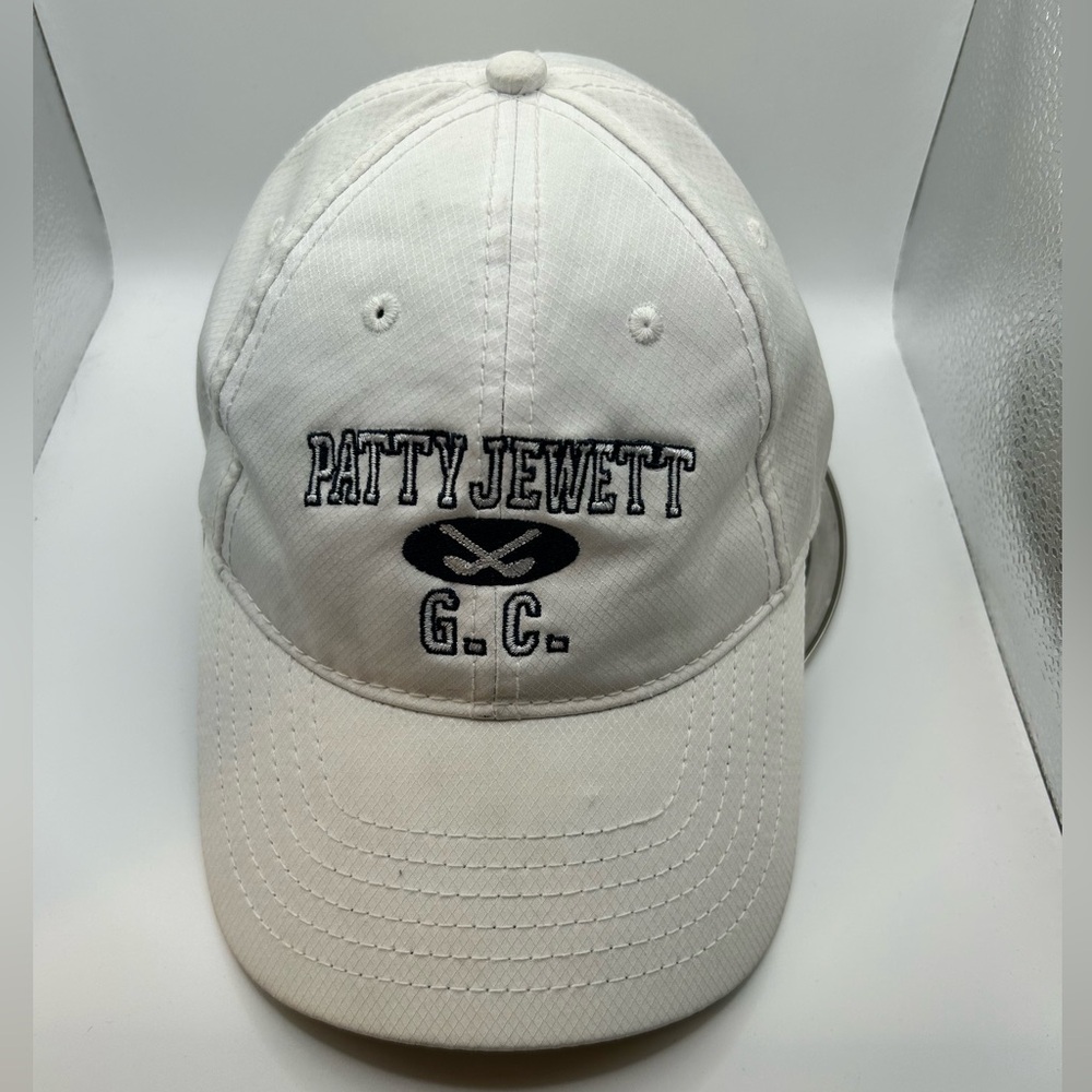 Patty Jewett Golf Course Strapback Hat White Golf Cap